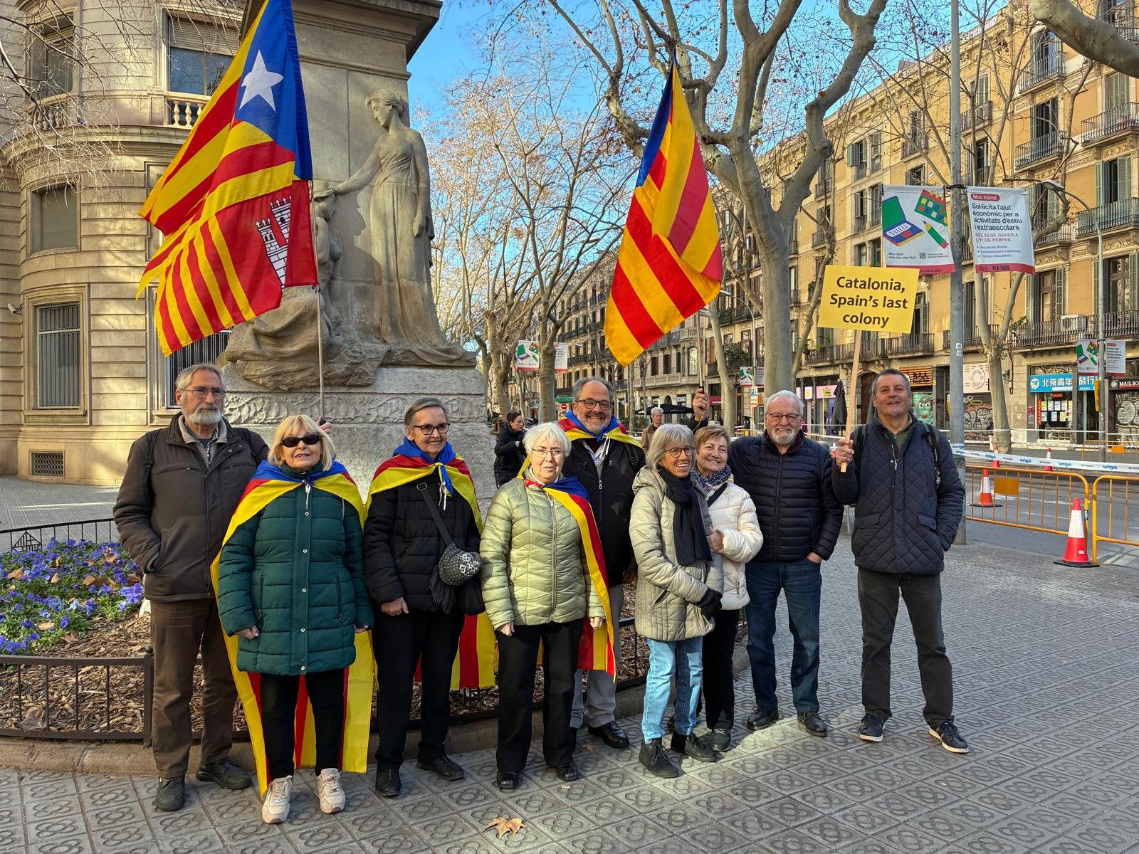 Els Cants de Llibertat a la manifestació independentista exigint uns trens dignes